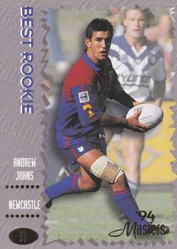1994 Dynamic NSW Rugby League '94 Masters #51 Andrew Johns Front